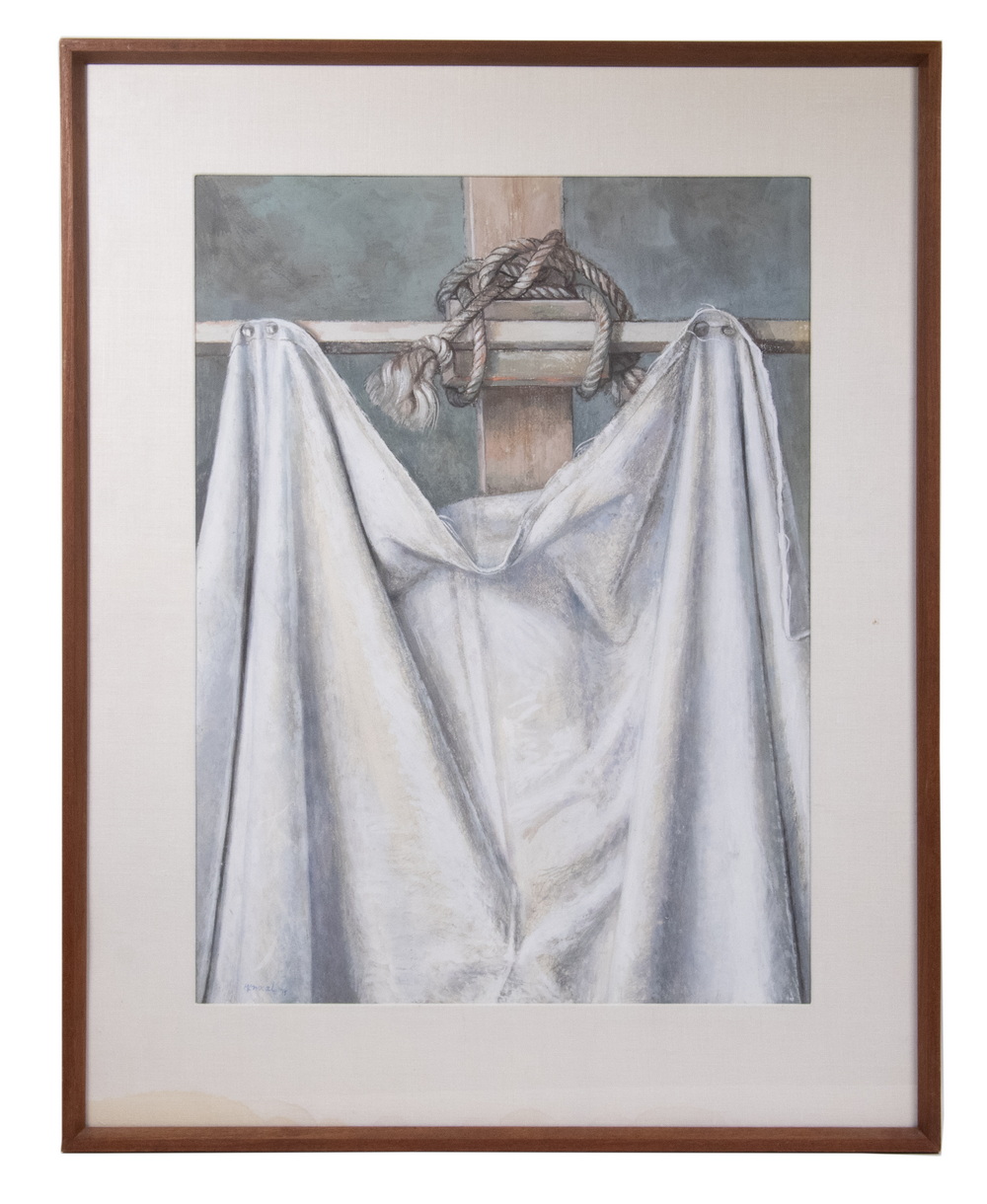 Appraisal: RICHARD DE MENOCAL MA NY - Christ Easel pastel on