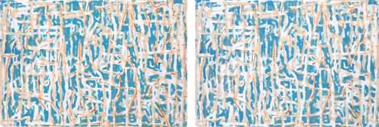 Appraisal: John Peart born Pair of screenprints i Northcote Blue ed