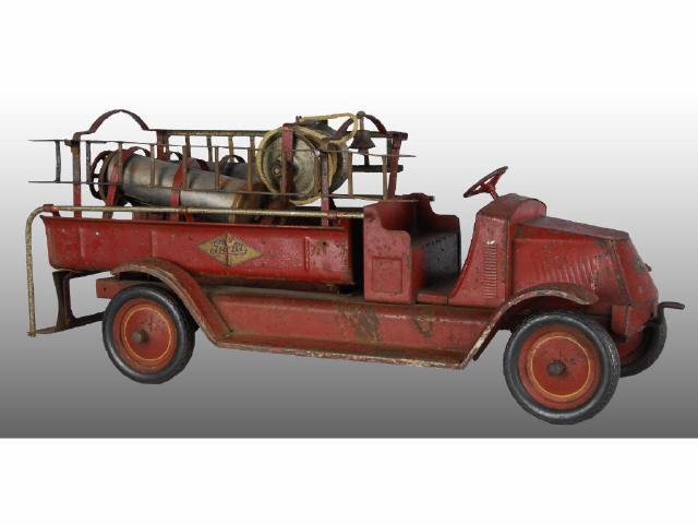 Appraisal: Pressed Steel Giant Chemical Fire Truck Description Circa American National