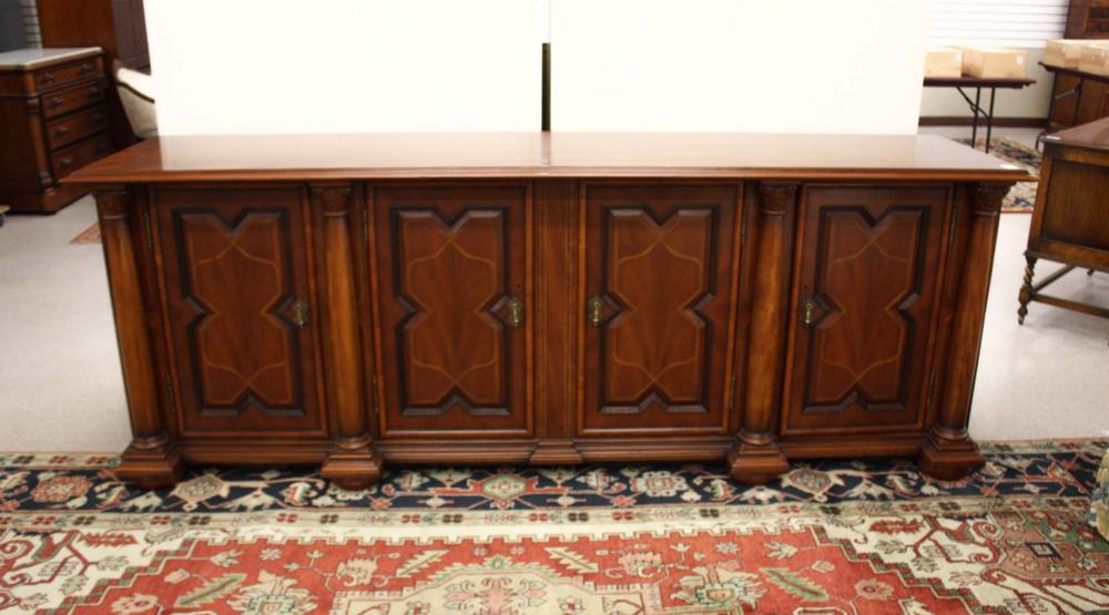 Appraisal: EBANISTA 'SICILIAN' WALNUT BUFFET Italian Ebanista Collection by Alfonso Marina