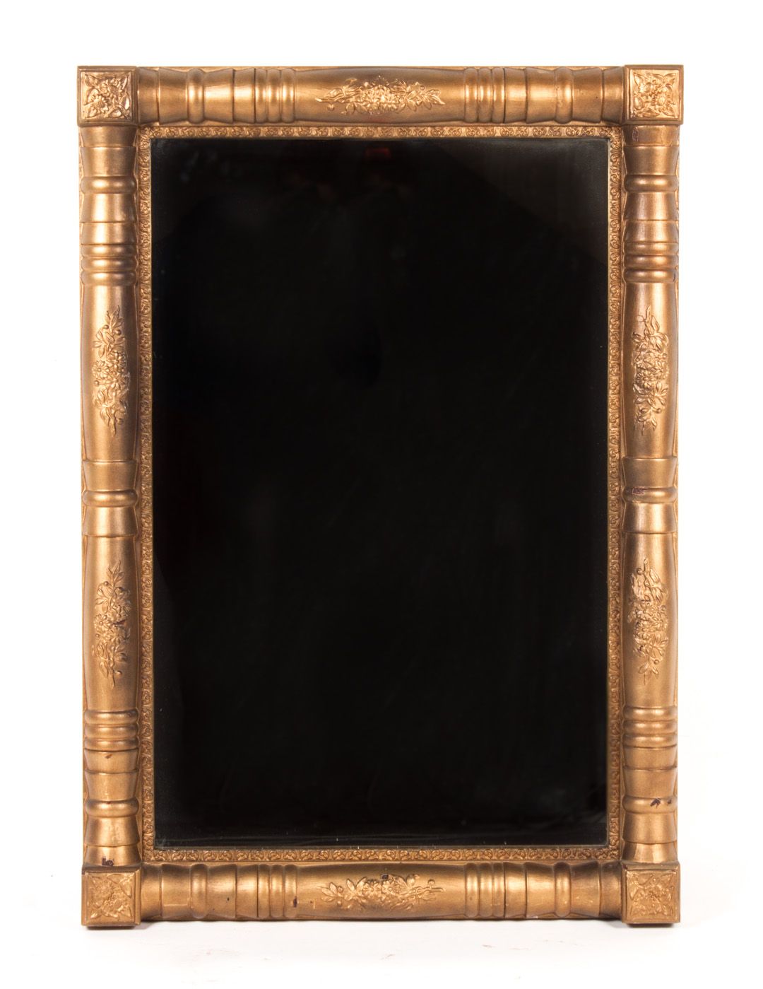 Appraisal: American Classical style giltwood mirror early th century in H