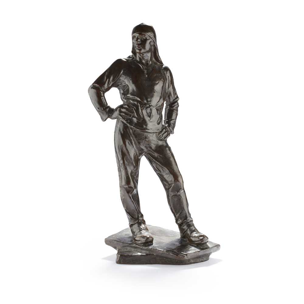 Appraisal: CONSTANTIN MEUNIER - DEBARDEUR DU PORT D ANVERS patinated bronze