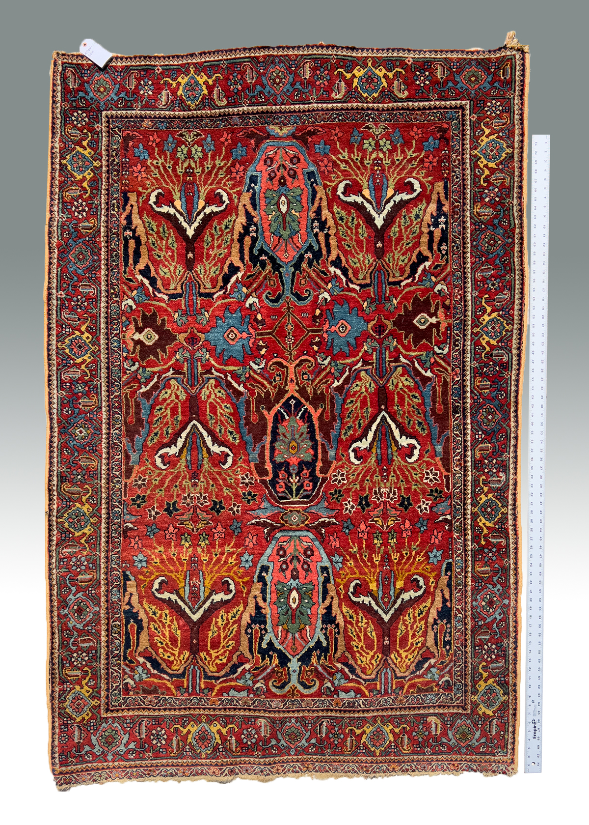 Appraisal: ANTIQUE PERSIAN HAND KNOTTED WOOL RUG ' '' X '