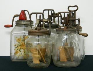 Appraisal: Butter Churns Dairy- Butter Churn Jars- quarts no markings of