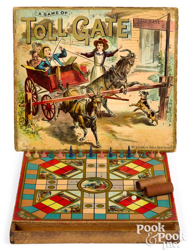 Appraisal: McLoughlin Bros Game of Tollgate late th c McLoughlin Bros