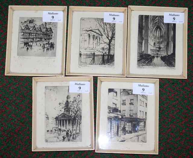 Appraisal: Maurice Verdier b Mayfair etching signed and titled in pencil