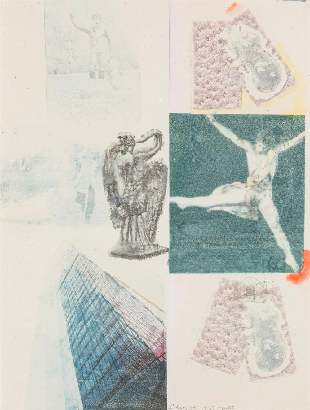 Appraisal: ROBERT RAUSCHENBERG American - Untitled solvent transfer acrylic and graphite