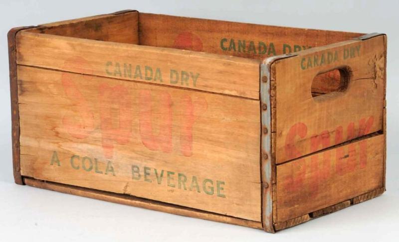 Appraisal: Wooden Spur Bottle Crate Description s Some general overall wear