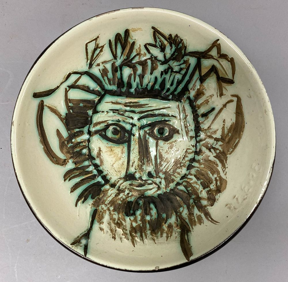 Appraisal: Pablo Picasso Madoura Pottery Bowl Faun's Face Pablo Picasso Spanish