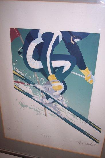 Appraisal: Michael WellerSkierlimited edition print signed cm x cm x and