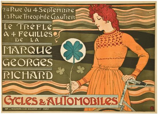 Appraisal: GRASSET Eugene - MARQUE GEORGES RICHARD lithograph in colors printed