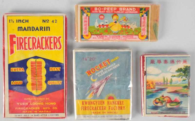 Appraisal: Lot of Firecracker Packs Includes Mandarin Firecrackers no Bo Peep