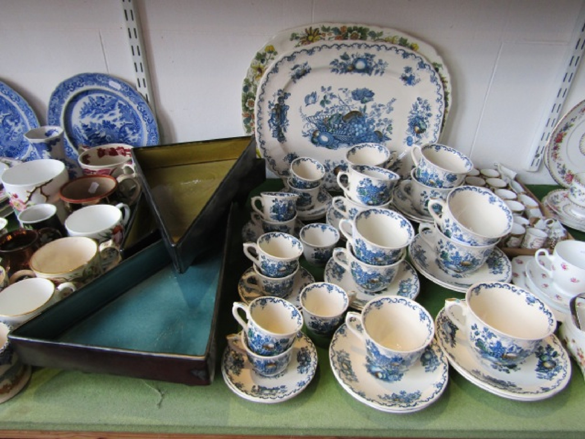 Appraisal: A collection of Masons Ironstone fruit basket pattern wares comprising