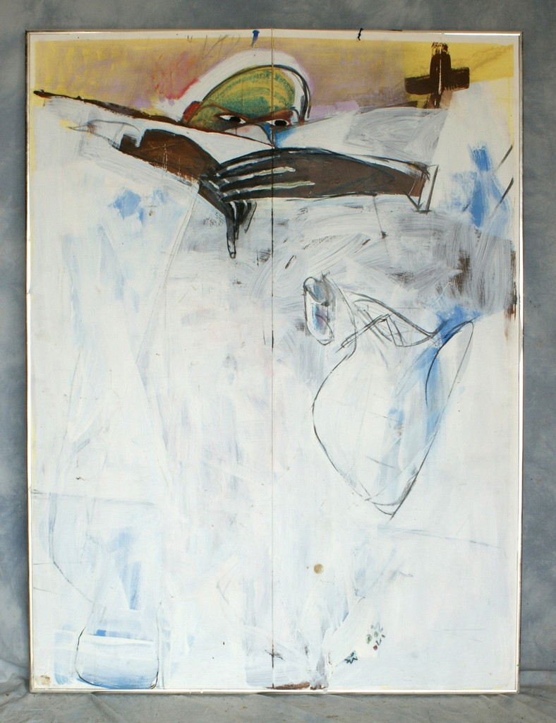 Appraisal: Tom Bostelle American PA - mixed media on foam board