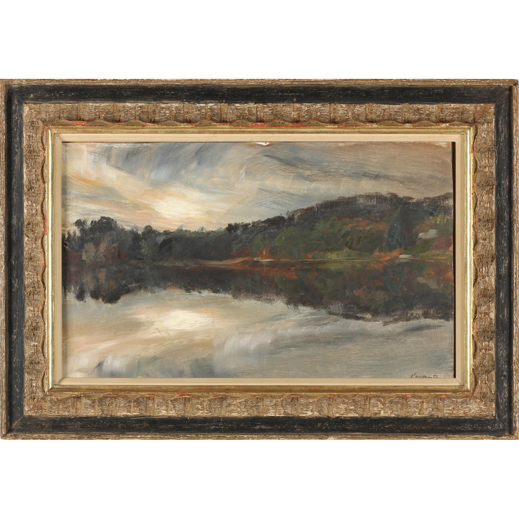 Appraisal: Stephen Kuzma OH b Landscape oil on board signed and