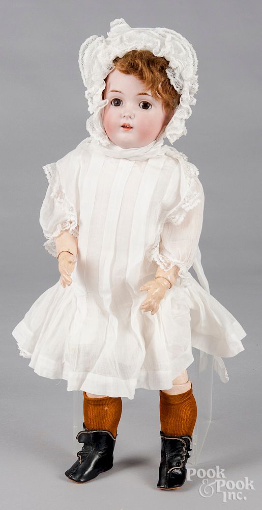 Appraisal: Kestner bisque head child doll Kestner bisque head child doll