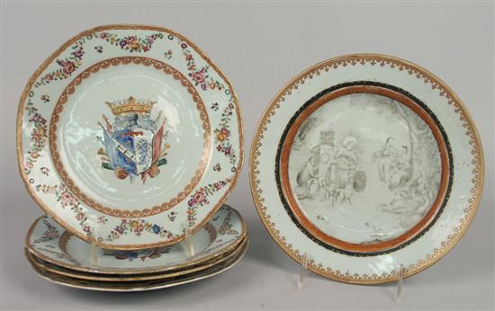 Appraisal: COLLECTION OF GILT RIM PORCELAIN WARES including a set of