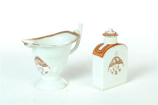 Appraisal: TWO PIECES OF CHINESE EXPORT PORCELAIN China late th century