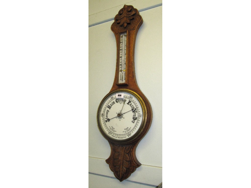 Appraisal: Oak cased barometer