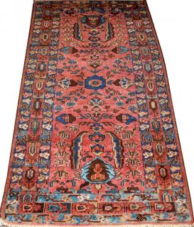 Appraisal: IRANIAN HAMADAN HAND WOVEN WOOL RUG W ' '' L