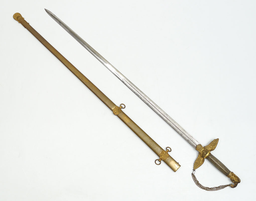 Appraisal: CIVIL WAR MEDICAL OFFICERS PRESENTATION SWORD Militia staff officers with