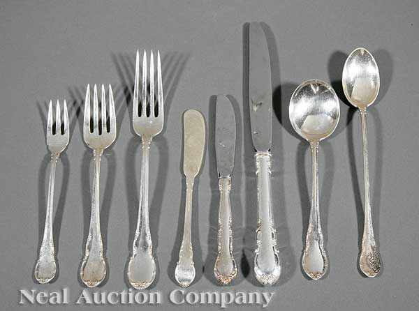 Appraisal: An American Sterling Silver Partial Flatware Service Lunt Modern Victorian