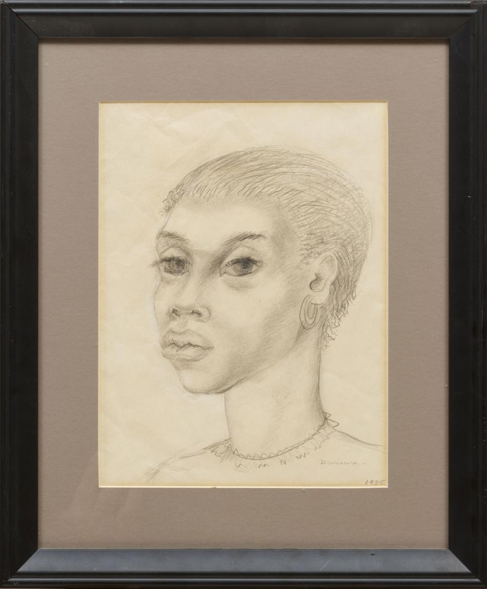 Appraisal: Caroline Wogan Durieux American Louisiana - Portrait graphite on paper