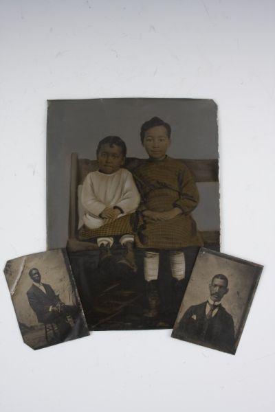 Appraisal: Three African-American Tintypes ca late th c consisting of a