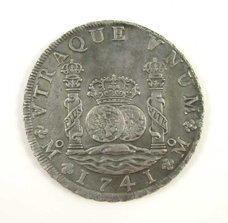 Appraisal: MEXICO SPANISH COLONY EIGHT REALES SILVER COIN Philip V silver