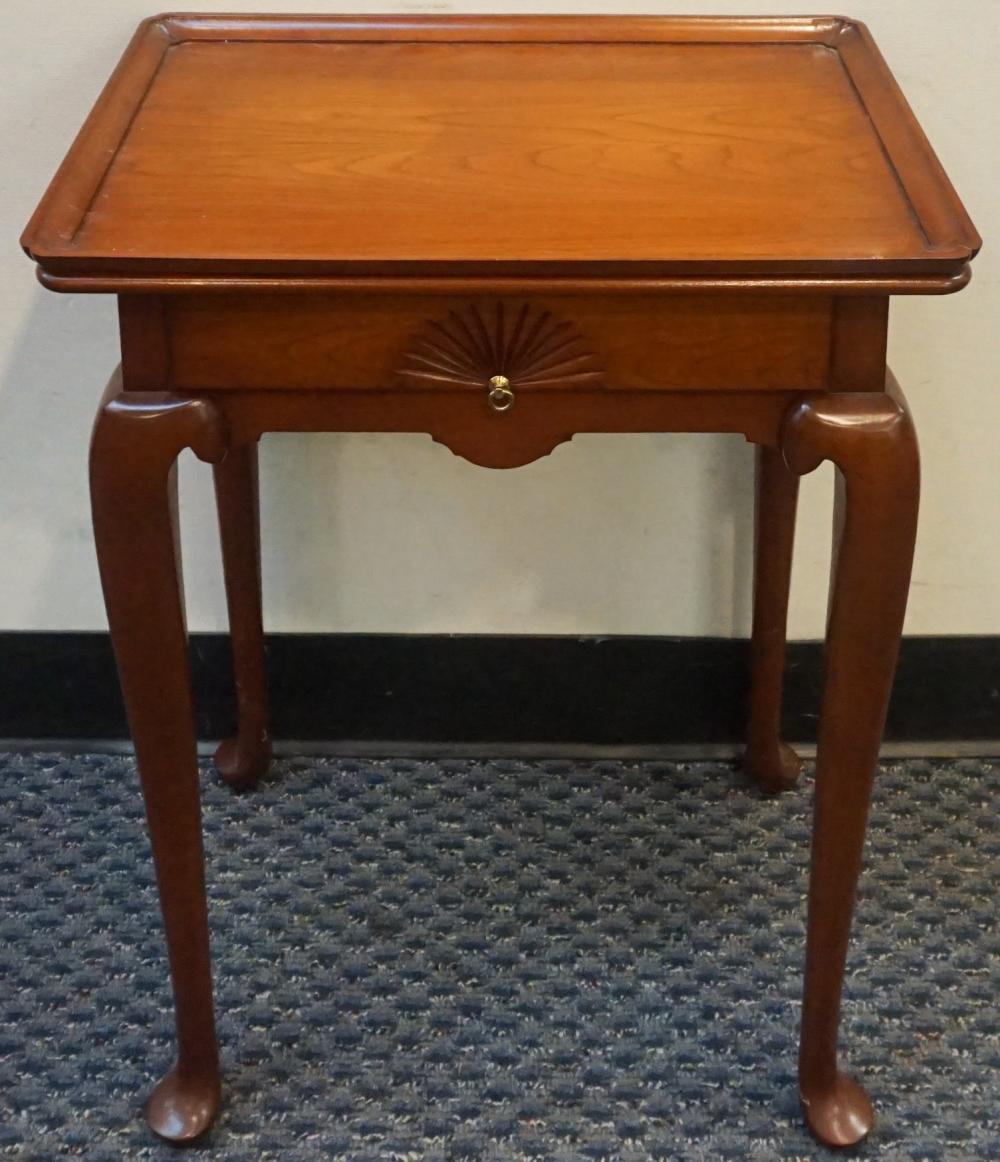 Appraisal: Queen Anne Style Cherry Side Table x in x cm