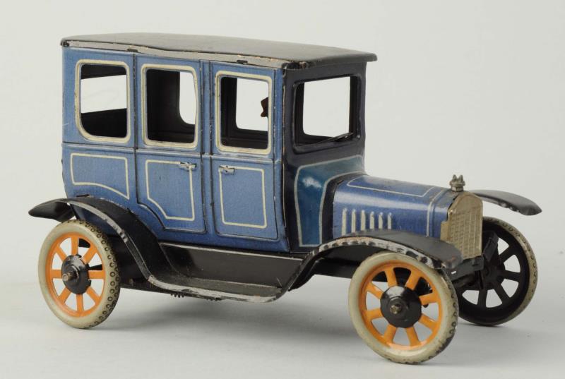 Appraisal: German Tin Litho Wind - Up Bing Automobile Toy Unusual