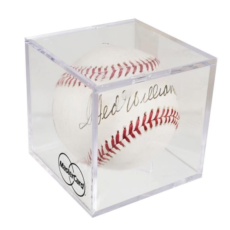 Appraisal: MLB HOF Ted Williams signed baseball with JSA COA certification