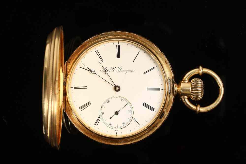 Appraisal: GENT'S POCKET WATCH - One K yellow gold Hunter case