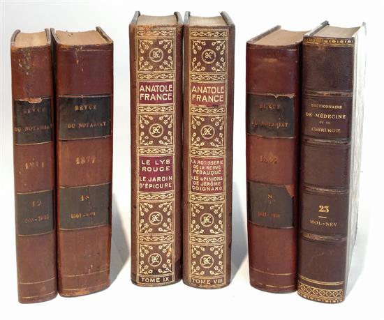 Appraisal: Sale Lot A Group of Leather Bound Books -