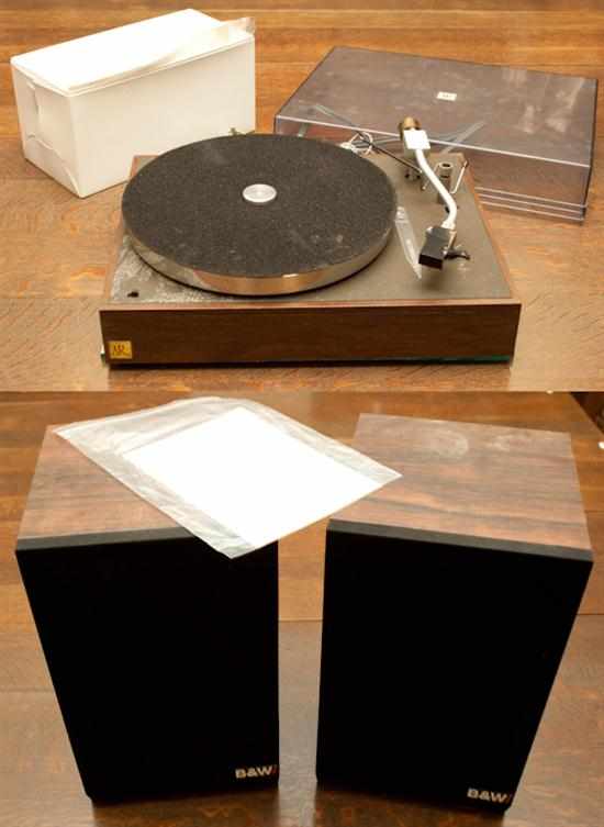 Appraisal: A R turntable and a pair of B W speakers