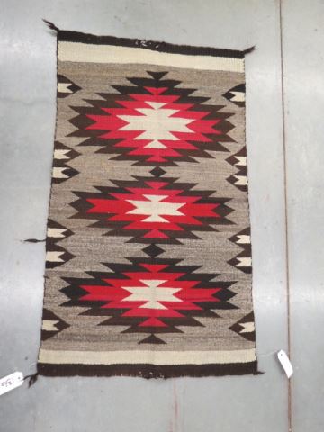 Appraisal: Navajo Indian Saddle Blanket a trio of geometric stylized stars