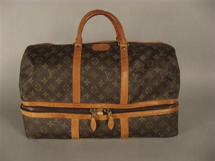 Appraisal: Small Louis Vuitton travel duffel bag s Signature canvas and