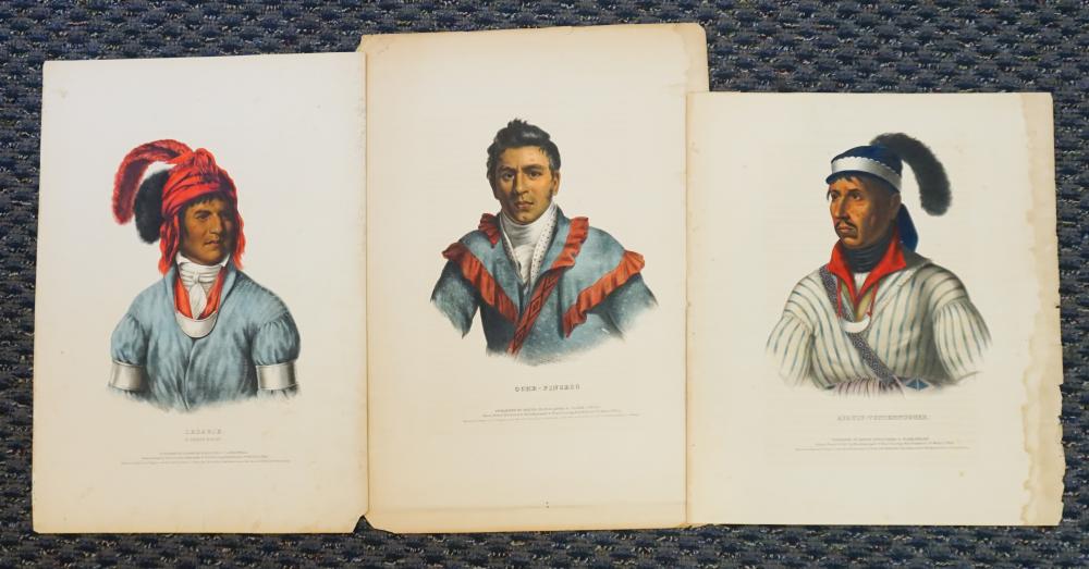 Appraisal: DANIEL RICE AND JAMES G CLARK PUBL THREE HAND-COLORED LITHOGRAPHS