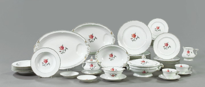 Appraisal: Eighty-Four-Piece Haviland and Company Limoges Porcelain Partial Bagatelle Dinner Service