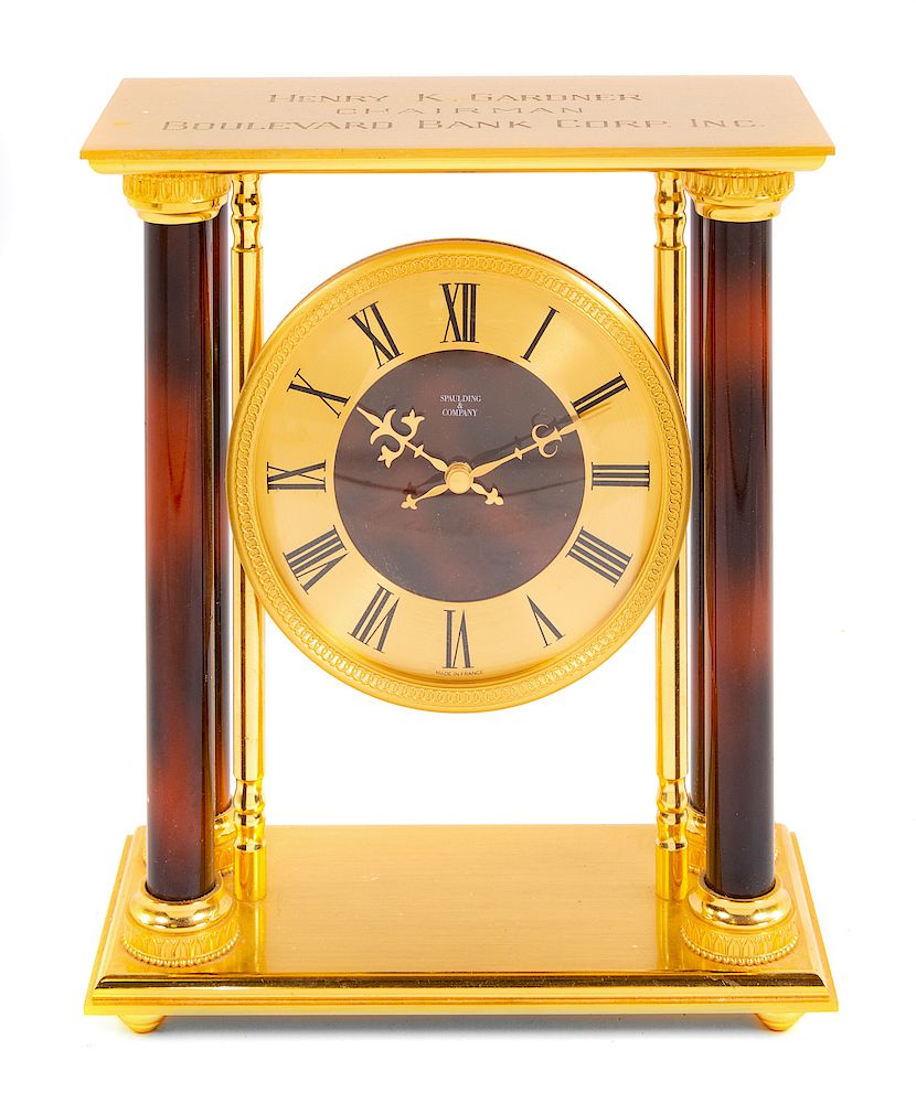 Appraisal: A Swiss Electric Clock Spaulding Height in A Swiss Electric