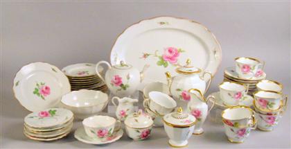 Appraisal: Assembled group of Meissen porcelain tablewares th century Decorated with