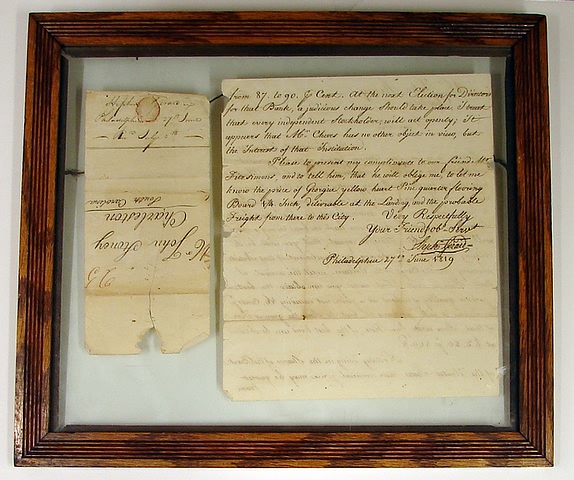 Appraisal: Autograph of banker and philanthropist Stephen Girard - pp letter