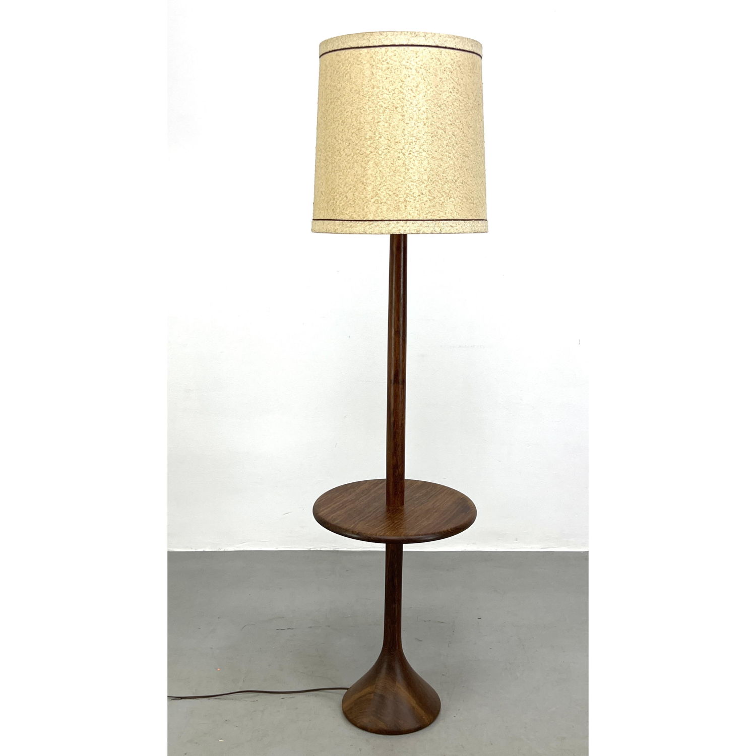 Appraisal: Danish Modern Teak Floor Lamp Table Dimensions H inches W