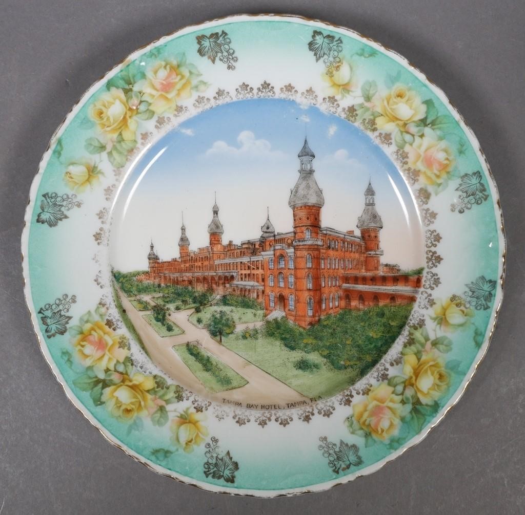 Appraisal: Nice souvenir ceramic plate showing a view of the Tampa