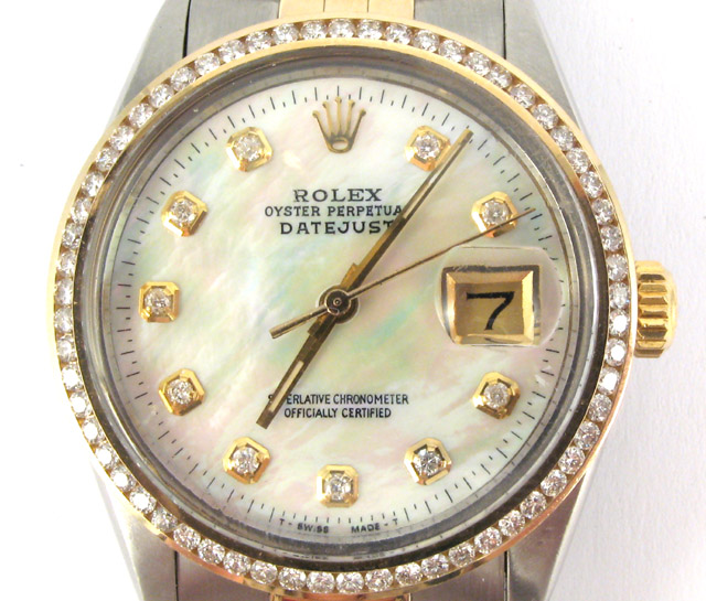 Appraisal: MAN'S ROLEX OYSTER PERPETUAL DATEJUST WRISTWATCH model case reference no