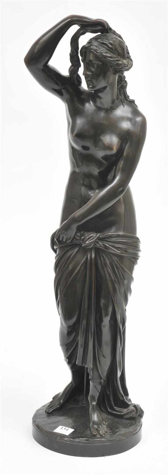 Appraisal: A CLASSICAL STYLE BRONZE FIGURE OF A FEMALE NUDE Resolved