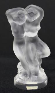 Appraisal: Lalique Frosted Crystal Sculpture Pan Diana depicting the goddess of