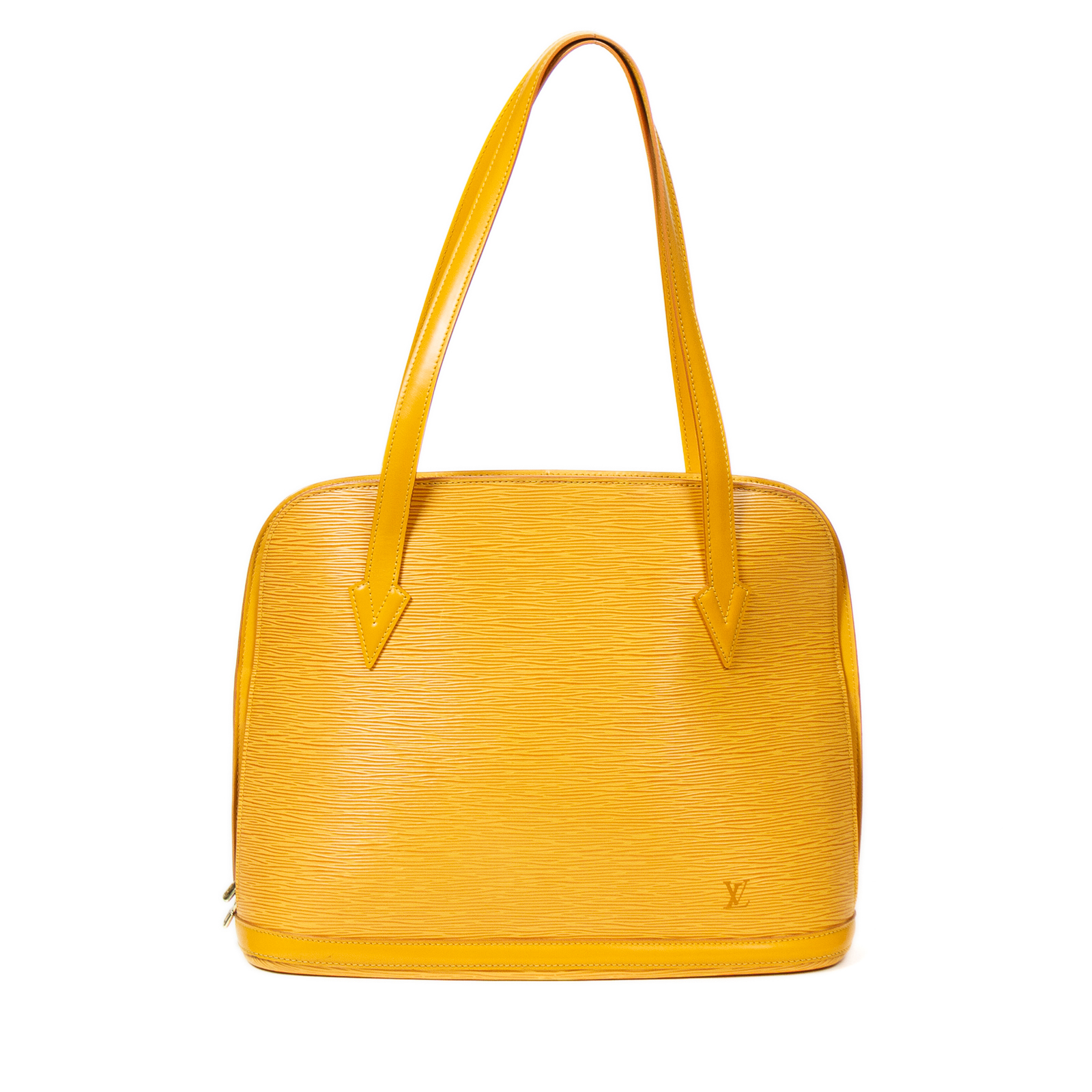 Appraisal: A LOUIS VUITTON EPI LUSSAC A yellow Epi leather Louis