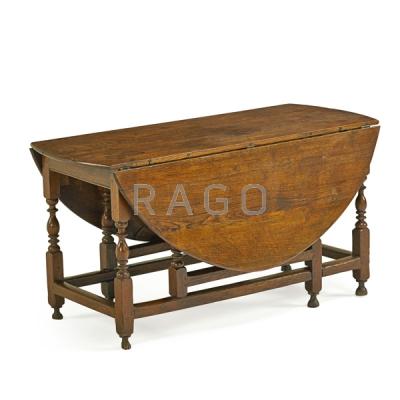 Appraisal: ENGLISH WILLIAM AND MARY GATELEG DROP-LEAF TABLE Condition Report