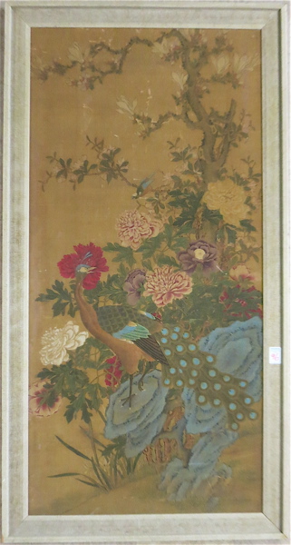 Appraisal: WATERCOLOR PAINTING ON SILK Chinese late th early th century